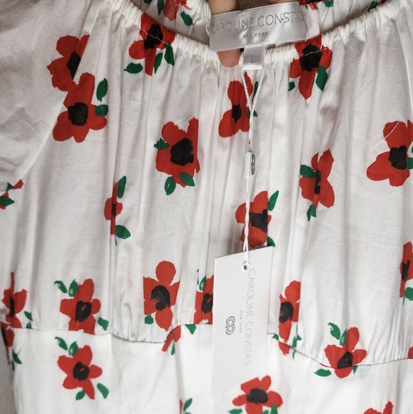 NWT CAROLINE CONSTAS Calla Off Shoulder Floral Mini Dress - Picture 4 of 8